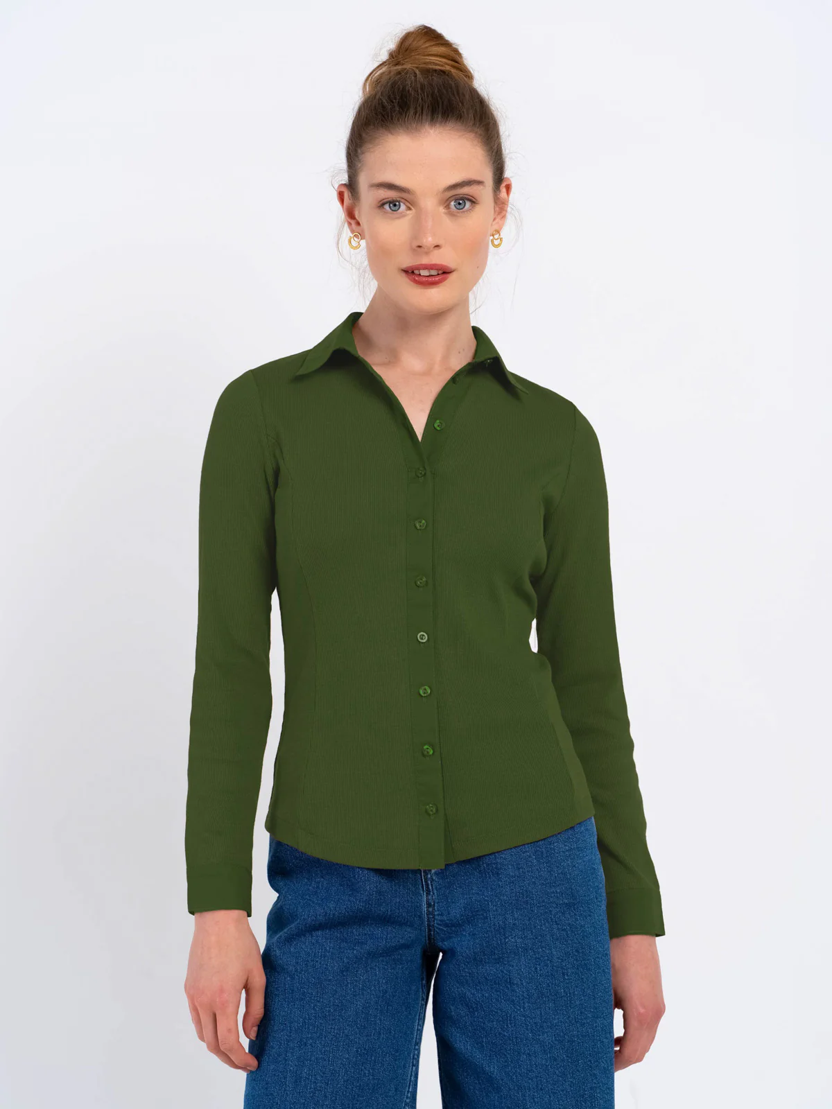 Cotton Rib Shirt - Image 16