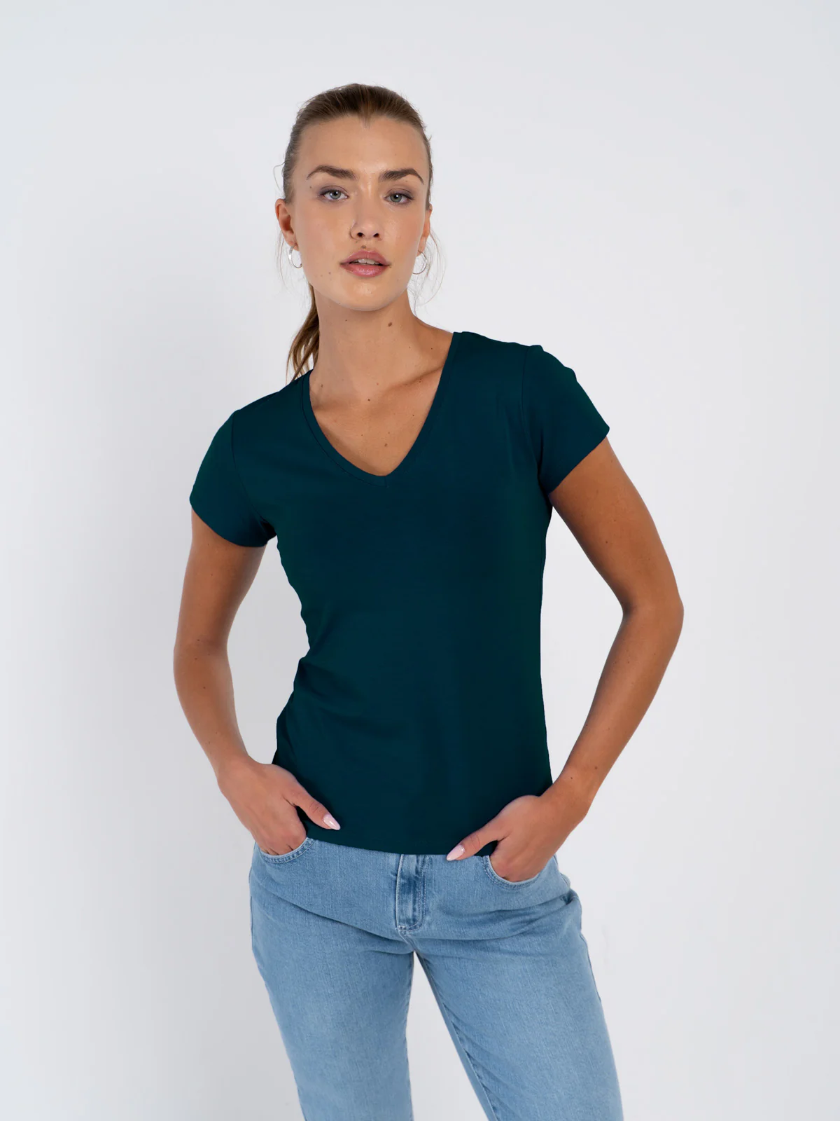 Everyday Cotton V Neck - Image 36
