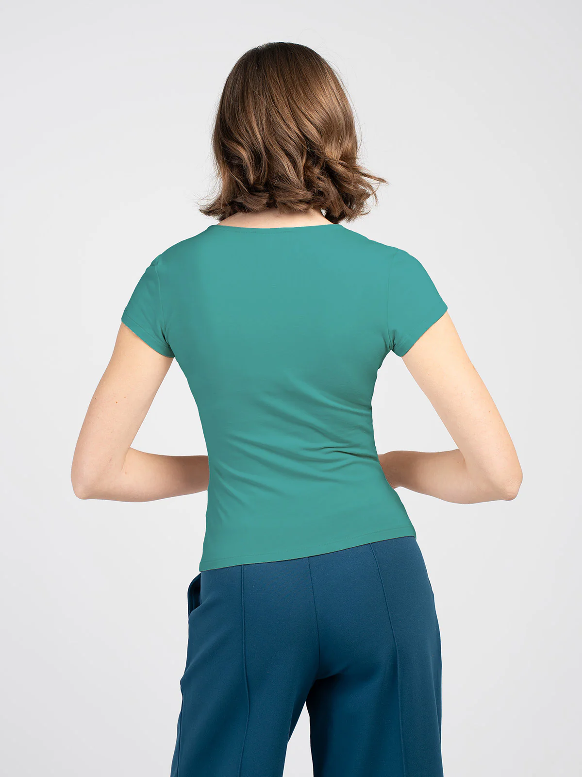 Faux Wrap Cap Sleeve - Image 12