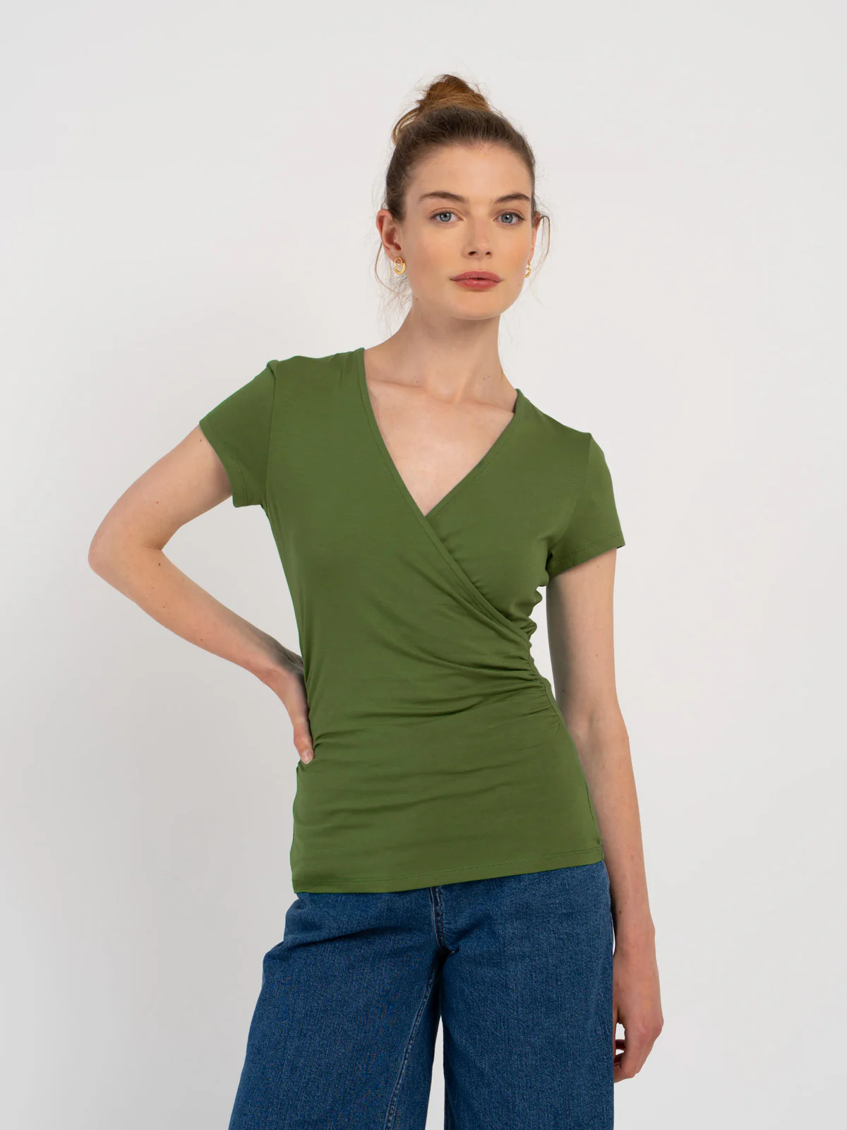 Faux Wrap Cap Sleeve - Image 35