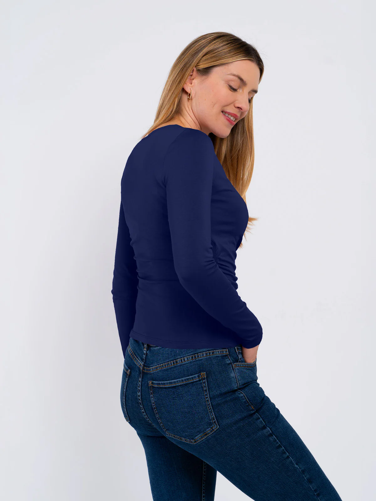 Long Sleeve Faux Wrap - Image 10
