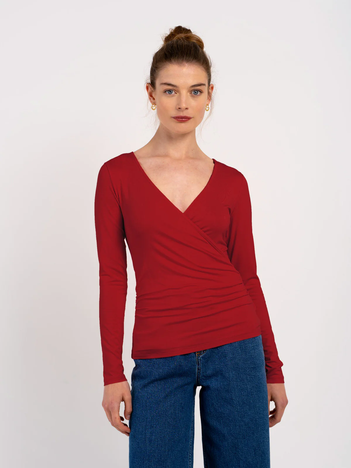 Long Sleeve Faux Wrap - Image 12