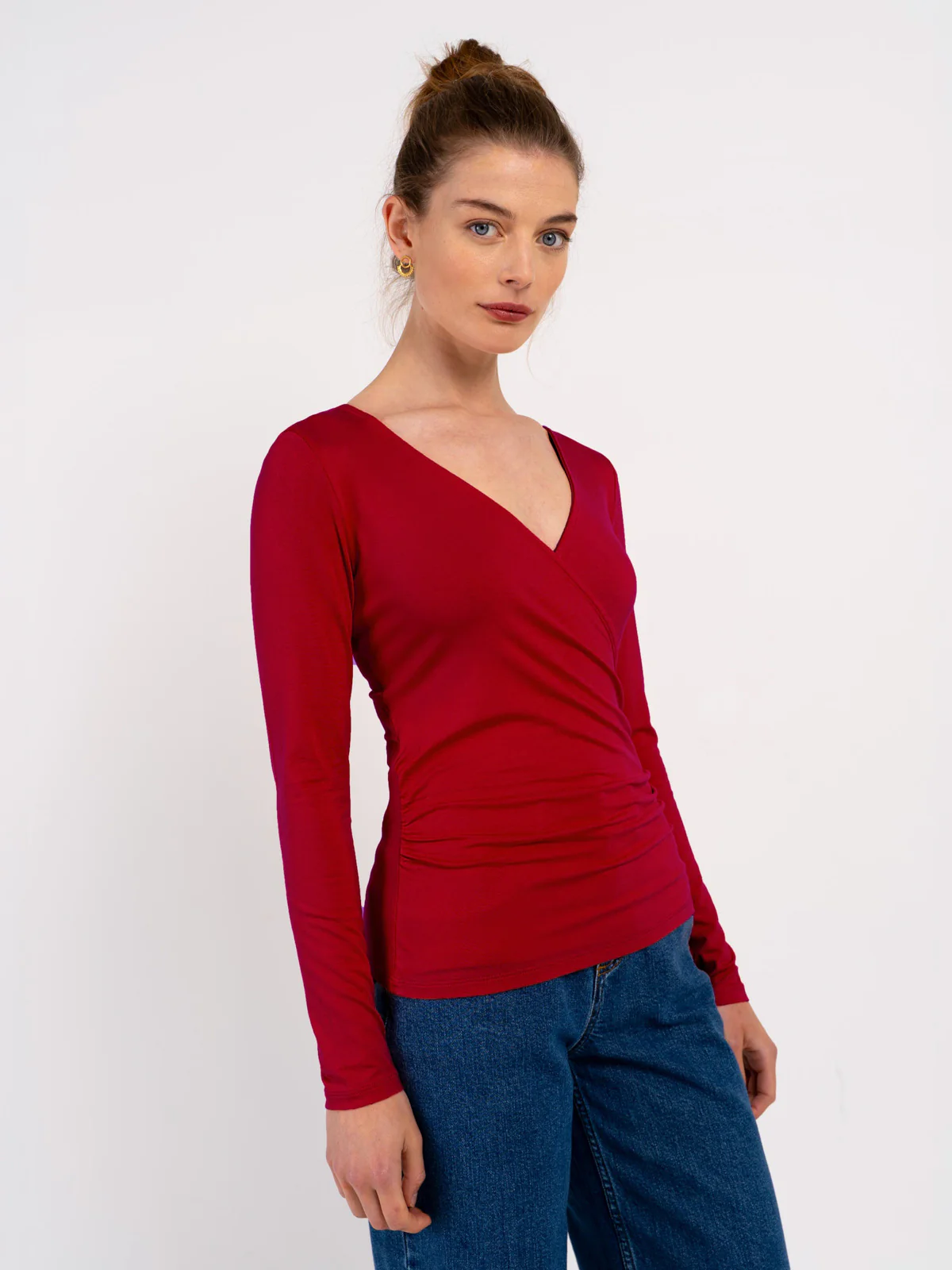 Long Sleeve Faux Wrap - Image 13