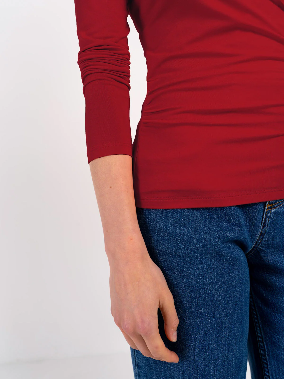 Long Sleeve Faux Wrap - Image 14