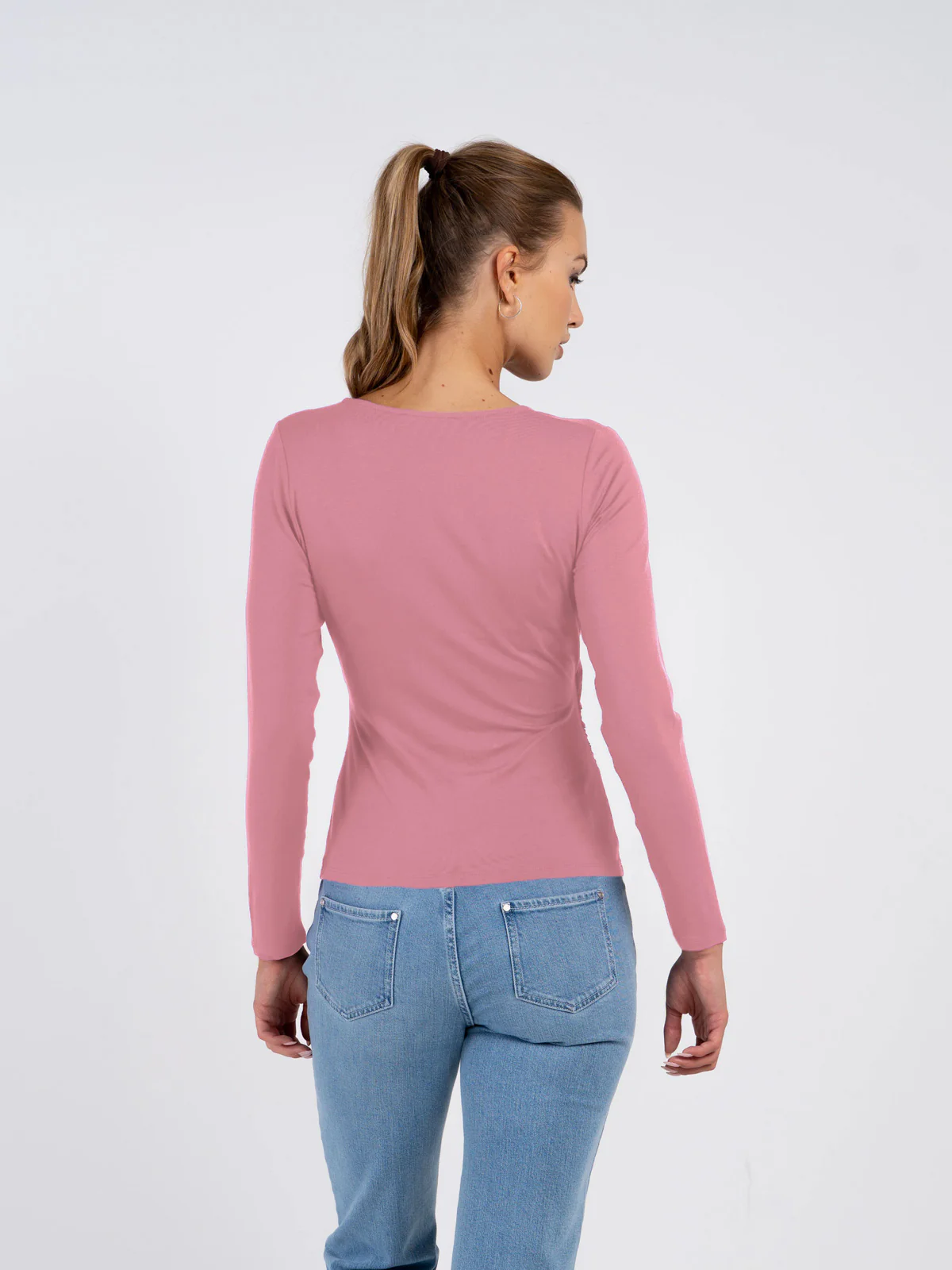 Long Sleeve Faux Wrap - Image 22