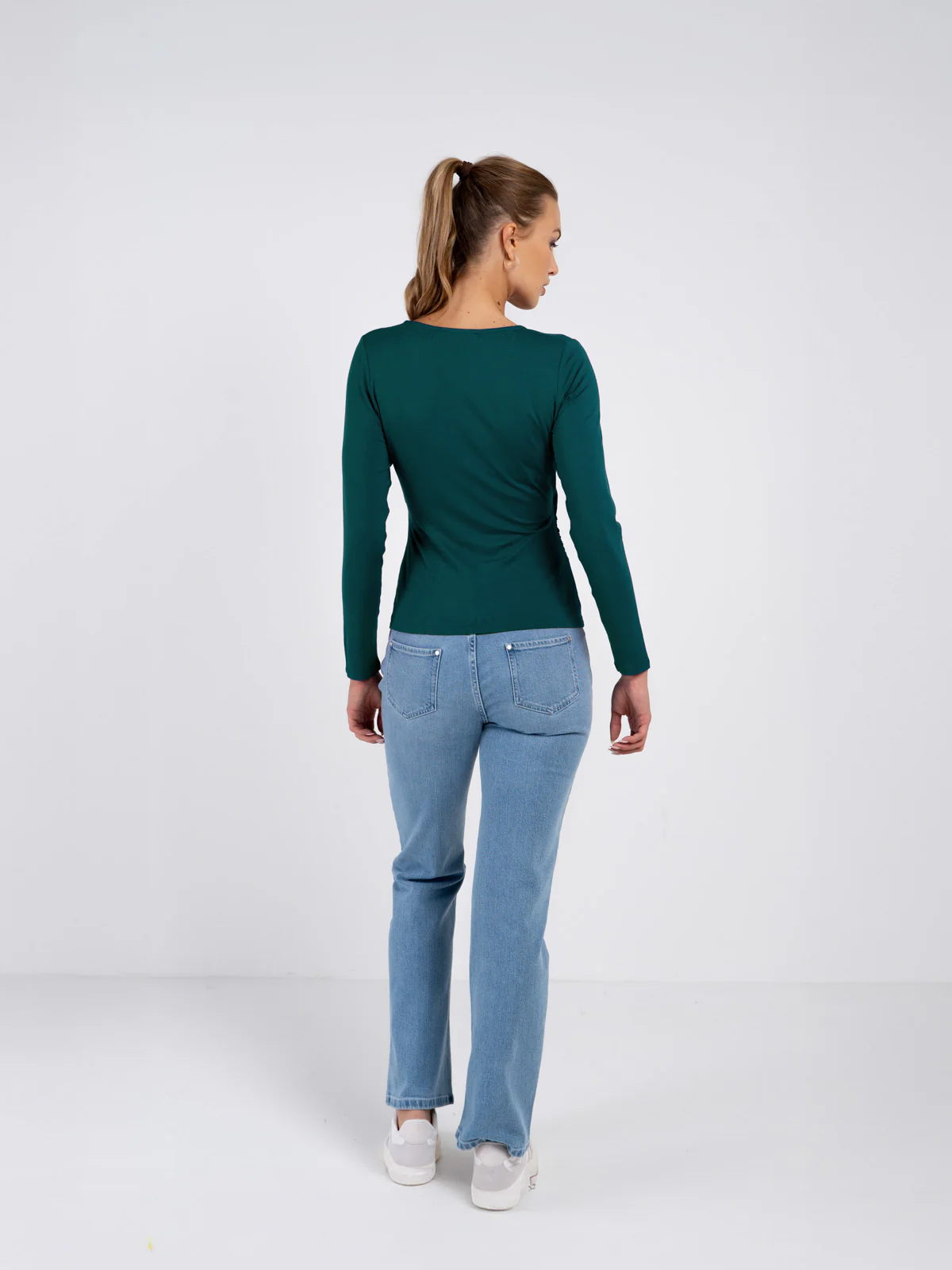 Long Sleeve Faux Wrap - Image 27