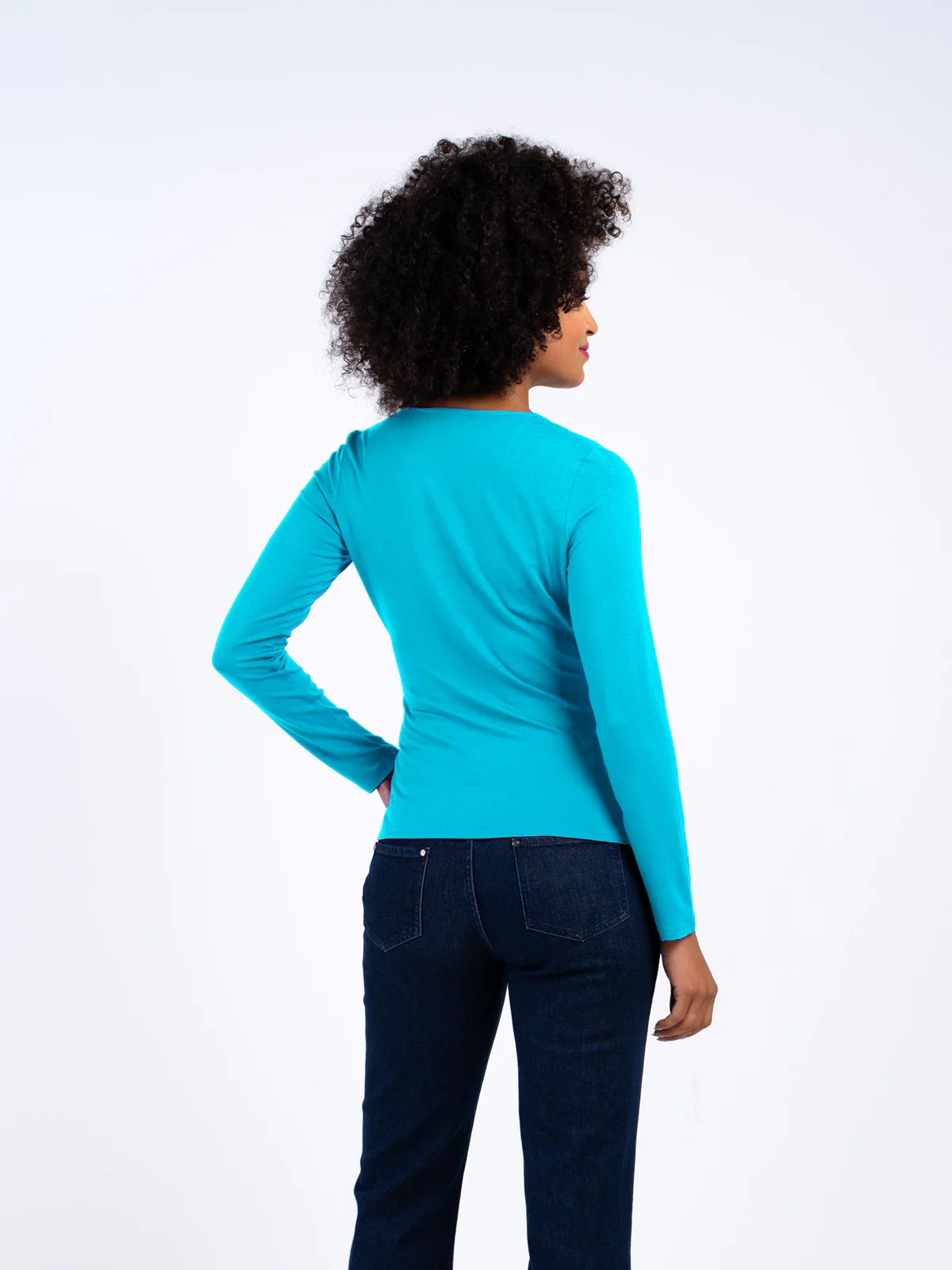 Long Sleeve Faux Wrap - Image 39
