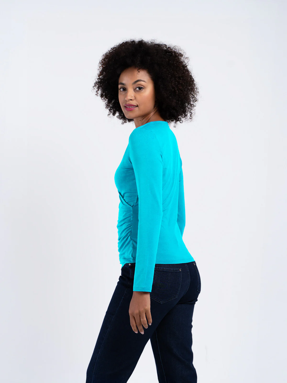 Long Sleeve Faux Wrap - Image 40