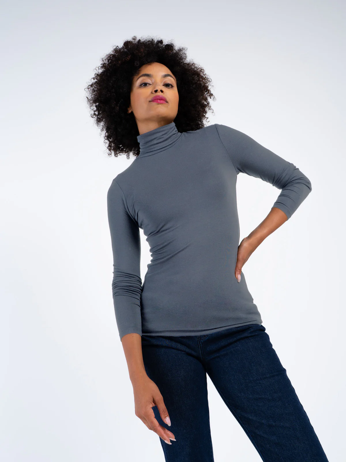 Silky Roll Neck - Image 110