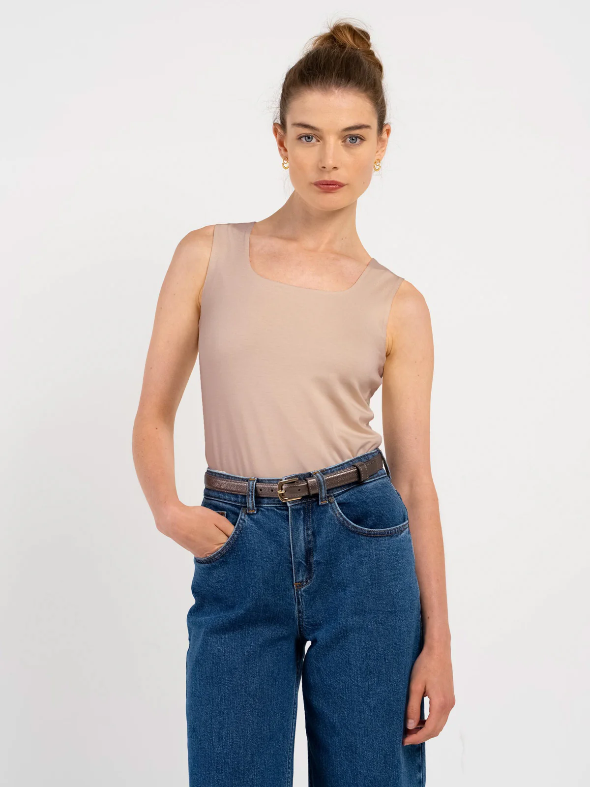 Sleeveless Soft Square Vest - Image 34