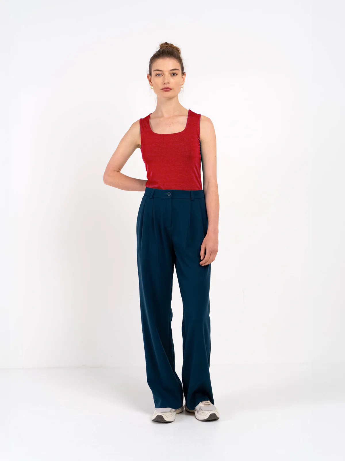 Sleeveless Soft Square Vest - Image 46